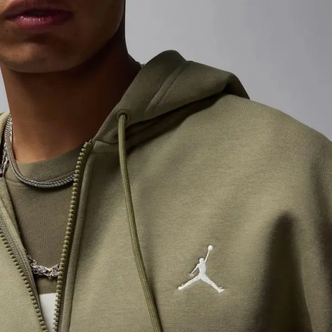 Толстовка Nike JORDAN BROOKLYN FLEECE FULL-ZIP HOODIE оливковая FV7289-205