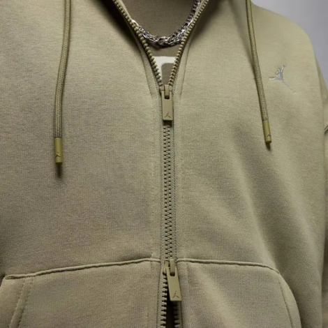 Толстовка Nike JORDAN BROOKLYN FLEECE FULL-ZIP HOODIE оливковая FV7289-205