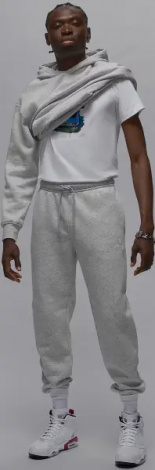 Спортивные штаны Nike JORDAN BROOKLYN FLEECE светло-серые FV7277-050