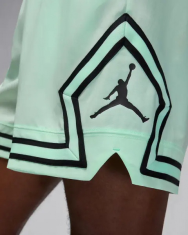 Шорти баскетбольні Nike JORDAN DRI-FIT WOVEN DIAMOND SHORTS м'ятно-чорні FQ2989-353