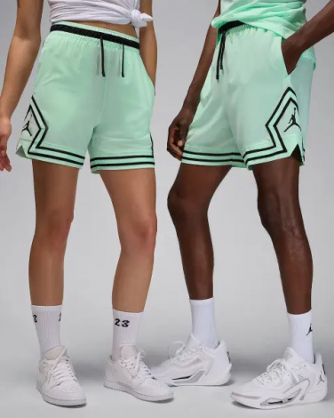 Шорти баскетбольні Nike JORDAN DRI-FIT WOVEN DIAMOND SHORTS м'ятно-чорні FQ2989-353