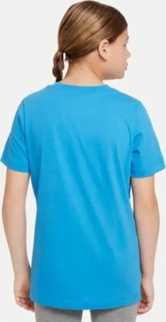Футболка подростковая Nike SPORTSWEAR голубая FN9618-435