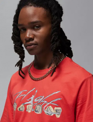 Футболка Nike JORDAN FLIGHT ESSENTIALS красная FN5966-604