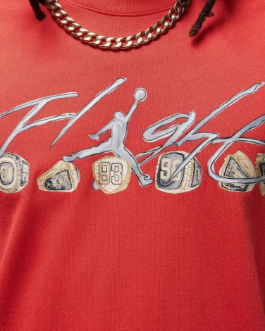 Футболка Nike JORDAN FLIGHT ESSENTIALS красная FN5966-604