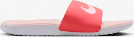 Шлепанцы подростковые Nike KAWA (GS) персиково-коралловые FJ8812-800