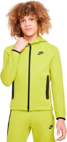 Толстовка підліткова Nike TECH FLEECE лимонна FD3285-357