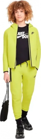 Толстовка підліткова Nike TECH FLEECE лимонна FD3285-357
