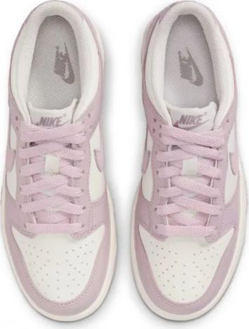 Кросівки підліткові Nike DUNK LOW (GS) бузково-білі FB9109-122