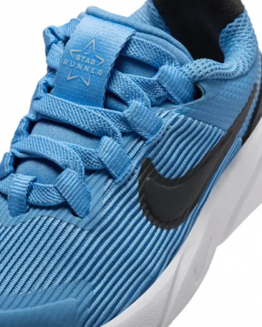 Кросівки дитячі Nike STAR RUNNER 4 NN (TD) синьо-чорні DX7616-408