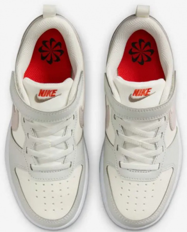 Кроссовки детские Nike COURT BOROUGH LOW RECRAFT (PS) молочно-бежевые DV5457-127