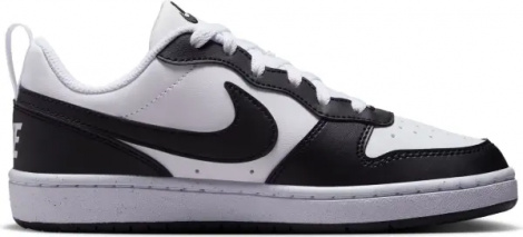 Кроссовки подростковые Nike COURT BOROUGH LOW RECRAFT (GS) бело-черные DV5456-131