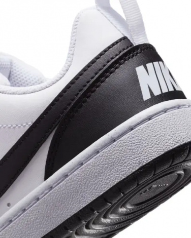 Кроссовки подростковые Nike COURT BOROUGH LOW RECRAFT (GS) бело-черные DV5456-131