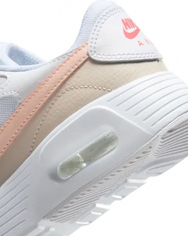 Кроссовки подростковые Nike AIR MAX SC (GS) бело-бежево-персиковые CZ5358-122