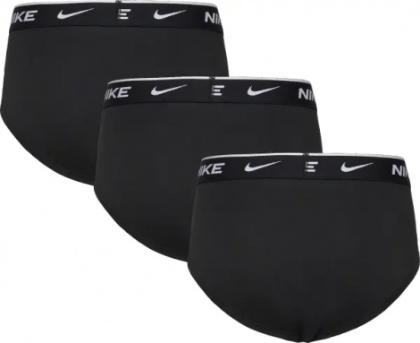 Труси (бріфи) підліткові Nike DRI-FIT ESSENTIAL COTTON STRETCH HIP BRIEFS чорні (3 штуки) 9N1185-023