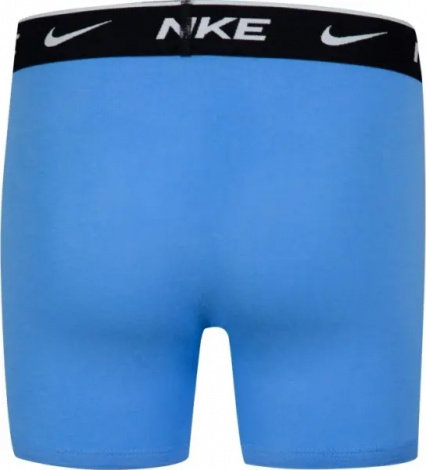 Труси (боксерки) підліткові Nike DRI-FIT ESSENTIAL COTTON STRETCH BOXER SHORTS блакитні, чорні, сірі (3 штуки) 9N0847-F66