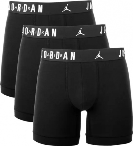 Трусы (боксерки) подростковые Nike JORDAN FLIGHT COTTON BOXER BRIEFS черные (3 штуки) 9J0633-023