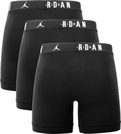 Трусы (боксерки) подростковые Nike JORDAN FLIGHT COTTON BOXER BRIEFS черные (3 штуки) 9J0633-023