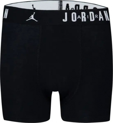 Трусы (боксерки) подростковые Nike JORDAN FLIGHT COTTON BOXER BRIEFS черные (3 штуки) 9J0633-023