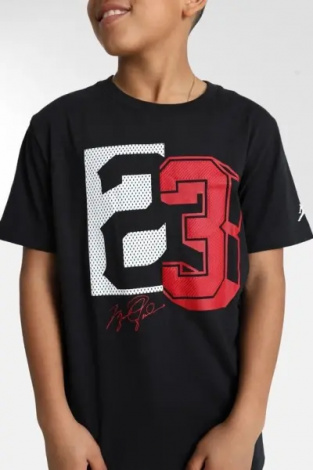 Футболка підліткова Nike JORDAN 23 MESH чорно-червоно-біла 95D782-023