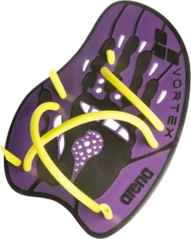 Лопатки для плавания Arena VORTEX EVOLUTION HAND PADDLE фиолетово-желтые 95232-140