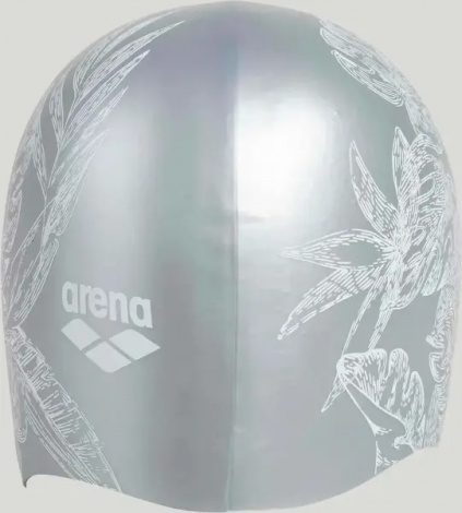 Шапочка для плавания женская Arena SIRENE серебряно-белая 91440-209