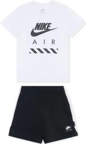 Комплект літній дитячий Nike AIR біло-чорний 86M753-023