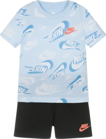 Комплект летний детский Nike ON THE MOVE голубо-черный 86M723-023