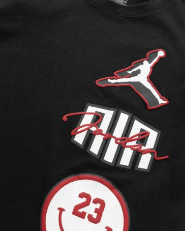 Комплект летний детский Nike JORDAN STACKED PLAY черно-красный 85D768-023