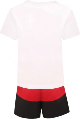 Комплект летний детский Nike JORDAN STACKED MIXED SET бело-красно-черный 85D767-R78