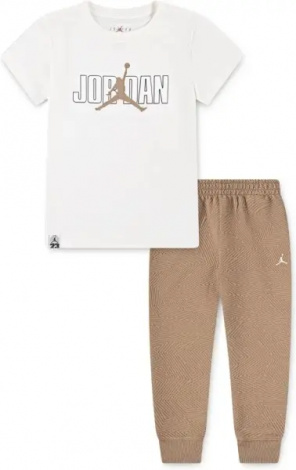 Спортивний комплект дитячий Nike JORDAN SNEAKER SCHOOL біло-коричневий 85D722-J34
