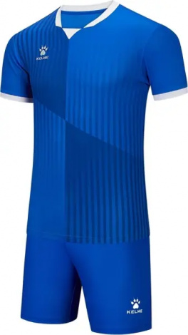 Комплект футбольной формы Kelme BRAGA II сине-белый 8551ZB11083.9481