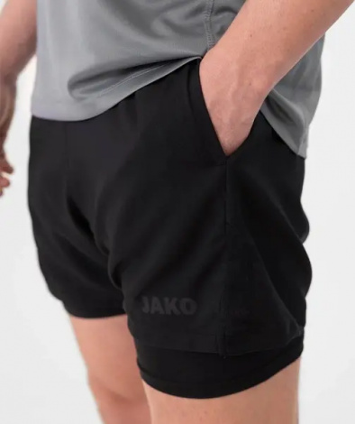 Шорты Jako POWER 2-в-1 черные 6276-800