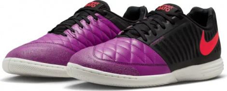Футзалки (бампы) Nike LUNAR GATO II фиолетово-черно-красные 580456-502