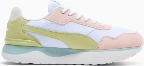 Кроссовки женские Puma R78 VOYAGE EUCALYPTUS бело-персиково-салатовые 402216-02