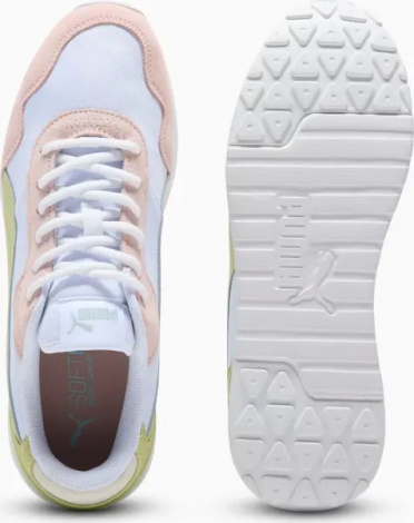 Кроссовки женские Puma R78 VOYAGE EUCALYPTUS бело-персиково-салатовые 402216-02