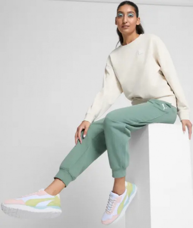Кроссовки женские Puma R78 VOYAGE EUCALYPTUS бело-персиково-салатовые 402216-02
