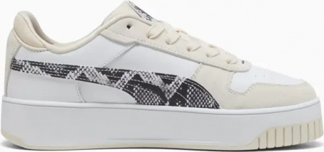 Кроссовки женские Puma CARINA STREET SNAKE CHIC бежево-бело-серые 401611-01