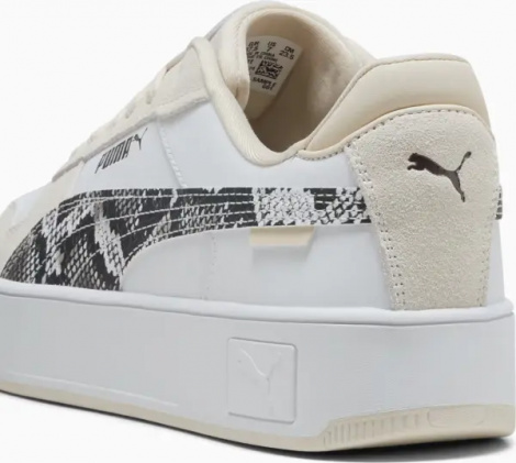Кроссовки женские Puma CARINA STREET SNAKE CHIC бежево-бело-серые 401611-01