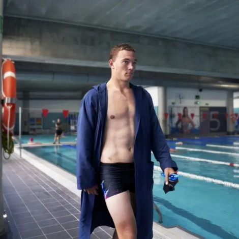 Халат Joma BATHROBE темно-синій 400534.331