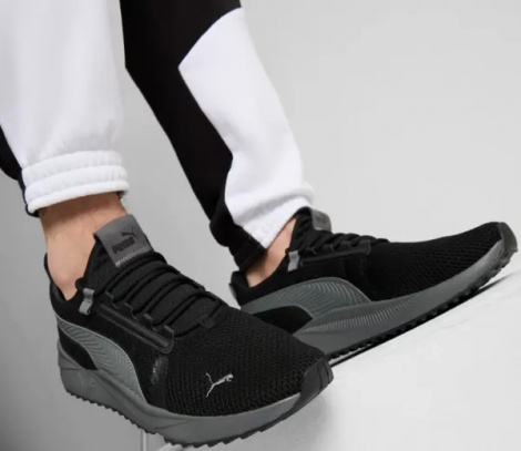Кроссовки Puma PACER FUTURE STREET KNIT черно-серые 391132-02