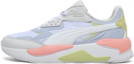 Кроссовки женские Puma X-RAY SPEED бело-голубо-салатово-коралловые 387063-71