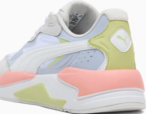 Кроссовки женские Puma X-RAY SPEED бело-голубо-салатово-коралловые 387063-71