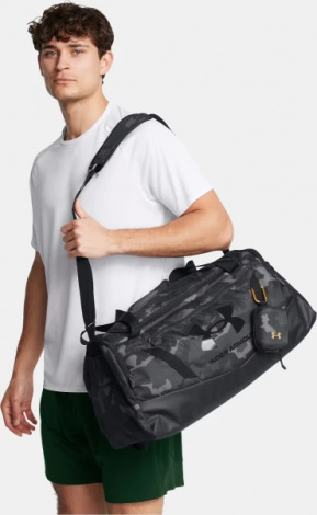 Сумка спортивна Under Armour UNDENIABLE 5.0 DUFFLE SM чорно-сірий камуфляж 1369222-007