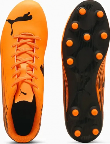 Бутсы Puma ATTACANTO II FG/AG оранжево-черные 108493-04