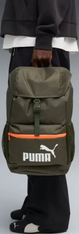 Рюкзак підлітковий Puma PHASE HOODED BACKPACK YOUTH 20L оливковий 091736-09