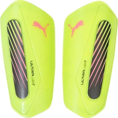 Щитки футбольні Puma ULTRA LIGHT SLEEVE лаймово-чорні 030989-02