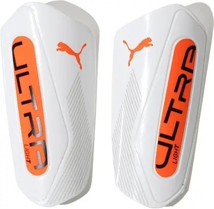 Щитки футбольні Puma ULTRA LIGHT SLEEVE біло-червоні 030989-01