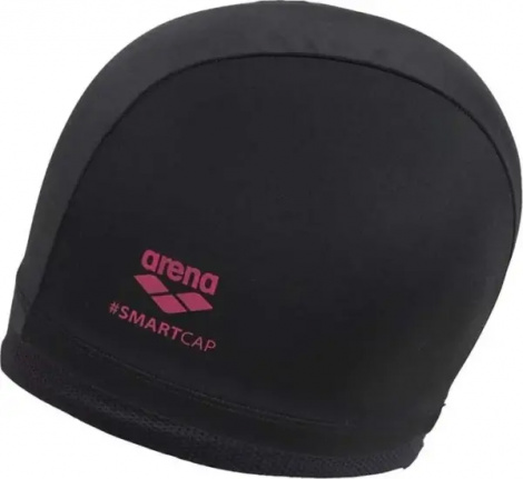 Шапочка для плавания женская Arena SMARTCAP черно-розовая 004401-100
