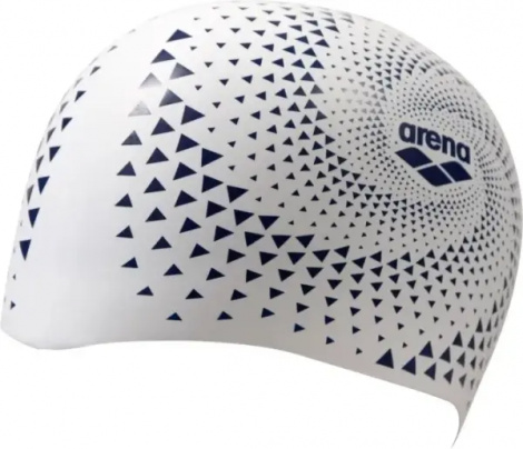 Шапочка для плавання Arena REVERSIBLE CAP двостороння біло-темно-синьо-сіра 003786-103