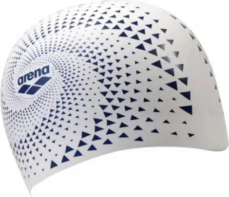 Шапочка для плавання Arena REVERSIBLE CAP двостороння біло-темно-синьо-сіра 003786-103